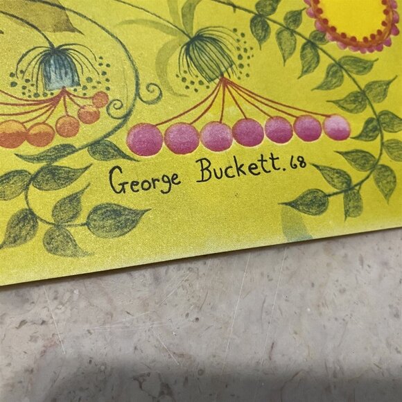 Vintage Cartoon George Buckett Art Poster Print Animals Whimsical Elephant Pig - Picture 4 of 10